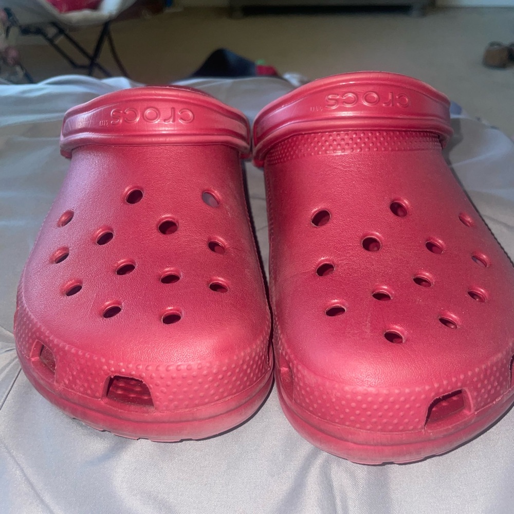 Burgundy Crocs